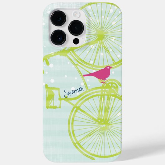 ヴィンテージバードライムグリーンバイクパターンIphone 5 Case-Mate iPhoneケース (裏面)