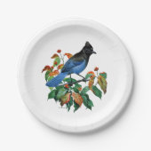 ヴィンテージバード任意の目的パーティープレート ペーパープレート (正面)