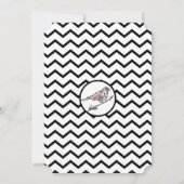 ヴィンテージバード花模様ブラックピンク生誕発表 案内状 (裏面)