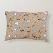 ヴィンテージバード&ネストクラフト素朴ブラウン アクセントクッション (裏面)