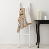 ヴィンテージバード&ネストクラフト素朴ブラウン シェルパブランケット (インサイチュ)