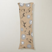 ヴィンテージバード&ネストクラフト素朴ブラウン ボディピロー (正面縦)