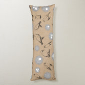 ヴィンテージバード&ネストクラフト素朴ブラウン ボディピロー (裏面 (縦))