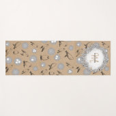 ヴィンテージバード&ネストクラフト素朴ブラウン ヨガマット (正面(横))