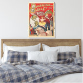 ヴィンテージバーナムとベイリープログラムカバー キャンバスプリント (インサイチュ (寝室))