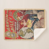 ヴィンテージバーナムとベイリープログラムカバー シェルパブランケット (正面(横))