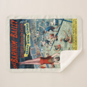 ヴィンテージバーナム&ベイリーサーカスポスター シェルパブランケット (正面(横))