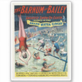 ヴィンテージバーナム&ベイリーサーカスポスター シール (正面)