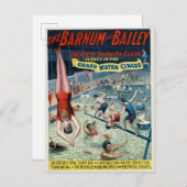 ヴィンテージバーナム&ベイリーサーカスポスター ポストカード (正面/裏面)
