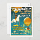 ヴィンテージバーナム&ベイリーサーカスAd – バルーンホース ポストカード (正面/裏面)