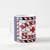 ヴィンテージバーバーショップサイン コーヒーマグカップ (正面左)