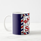 ヴィンテージバーバーショップサイン コーヒーマグカップ (左)