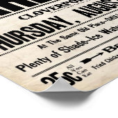 ヴィンテージバーベキュー – バーベキューできる全食べプリント ポスター (角)