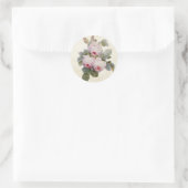 ヴィンテージバーボンバラ封筒用シール ラウンドシール (バッグ)