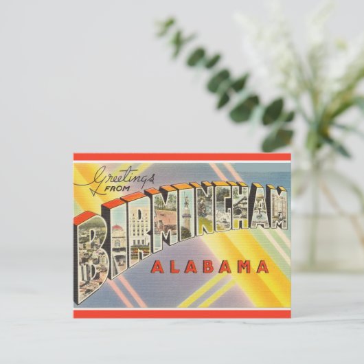 ヴィンテージバーミンガムアラバマハガキ ポストカード (スタンド正面)