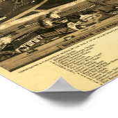 ヴィンテージバーミンガム,アラバマの地図(1885) ポスター (角)