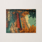 ヴィンテージバーモントカバーブリッジトラベル ジグソーパズル (横)