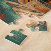 ヴィンテージバーモントカバーブリッジトラベル ジグソーパズル (側面)