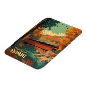 ヴィンテージバーモントカバーブリッジトラベル マグネット (左側)