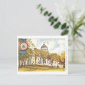 ヴィンテージバーモントキャピトルとシール葉書 ポストカード (スタンド正面)