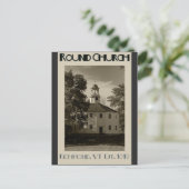 ヴィンテージバーモントラウンドチャーチトラベル ポストカード (スタンド正面)