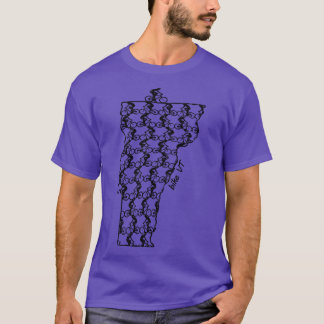 ヴィンテージバーモント州サイクリングバイクVTバイク乗り Tシャツ