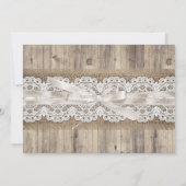 ヴィンテージバーラップレース&デイジーブライダルシャワー招待状 招待状 (裏面)