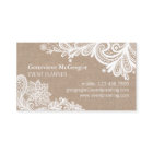 ヴィンテージバーラップ及びレースの名刺