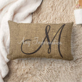 ヴィンテージバーラップ素朴ルックモノグラム ランバークッション (ブランケット)