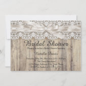ヴィンテージバーラップ&レースブライダルシャワー招待状 招待状 (正面)