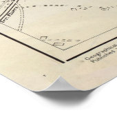 ヴィンテージバーリの地図(1943年) ポスター (角)