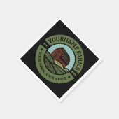 ヴィンテージバーンアドネームカントリーファーム作物農家 スタンダードカクテルナプキン (角)