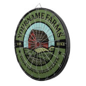 ヴィンテージバーンアドネームカントリーファーム作物農家 ダーツボード (正面右)