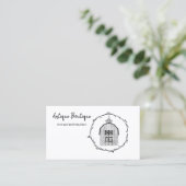 ヴィンテージバーンアンティークブティックショップ 名刺 (スタンド正面)