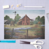 ヴィンテージバーンアンドウィンドミルウォーターカラーティッシュペーパー 薄葉紙 (クラフト)