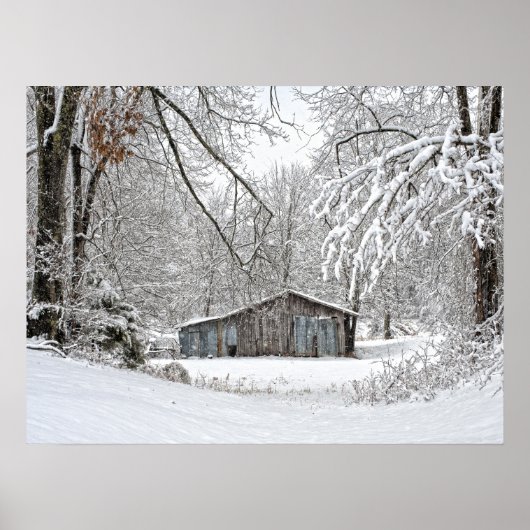 ヴィンテージバーンインフレッシュスノー – ルーラルテネシー ポスター (正面)