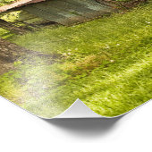 ヴィンテージバーンイン春グリーンテネシー写真 フォトプリント            (角)