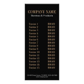 ヴィンテージバーンウッドカウボーブーツ西ファッション ラックカード (裏面)