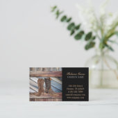 ヴィンテージバーンウッドカウボーブーツ西ファッション 名刺 (スタンド正面)