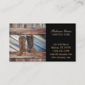 ヴィンテージバーンウッドカウボーブーツ西ファッション 名刺 (正面)