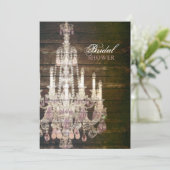 ヴィンテージバーンウッドシャンデリアブライダルシャワー 招待状 (スタンド正面)
