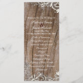 ヴィンテージバーンウッドレース国結婚式プログラム プログラム (正面)