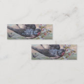 ヴィンテージバーンスワローアンドフラワーズ スキニー名刺 (正面/裏面)