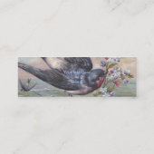 ヴィンテージバーンスワローアンドフラワーズ スキニー名刺 (裏面)