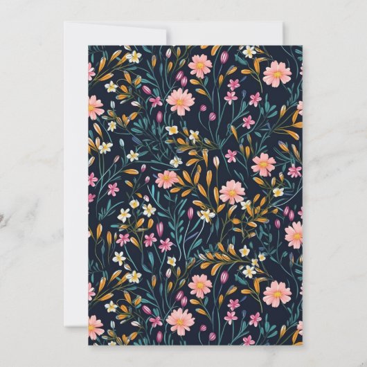 ヴィンテージバーンスワローウォーターブライダルシャワー 招待状 (裏面)