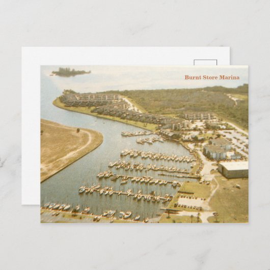ヴィンテージバーントストアマリーナプンタゴルダフロリダ ポストカード (正面/裏面)