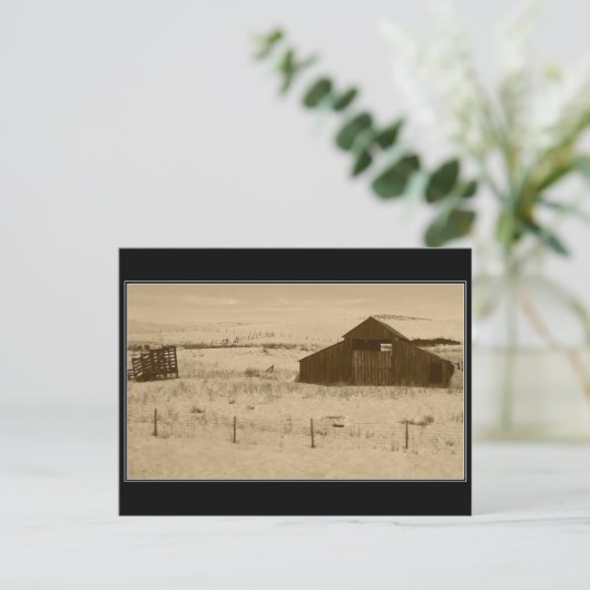 ヴィンテージバーンドウアウトウィザーアイダホ ポストカード (スタンド正面)