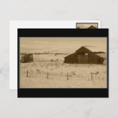 ヴィンテージバーンドウアウトウィザーアイダホ ポストカード (正面/裏面)