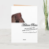 ヴィンテージバーンドセンシティカードまたは任意大事な行事 カード (裏面)