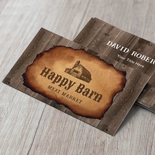 ヴィンテージバーンハウスブッチャーショップミートマーケット 名刺